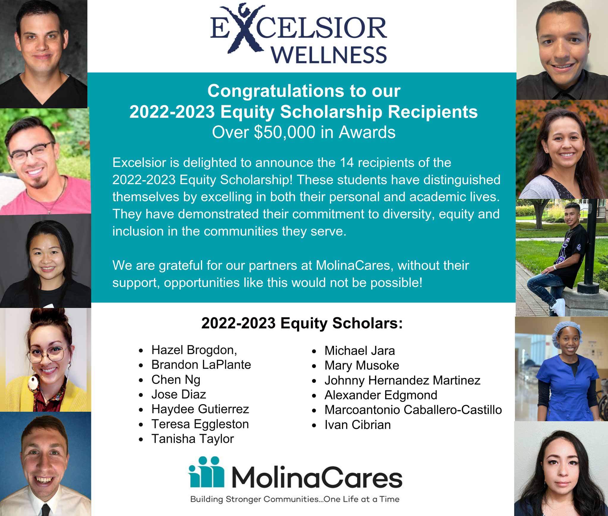 Excelsior Wellness Scholarship Annoucement