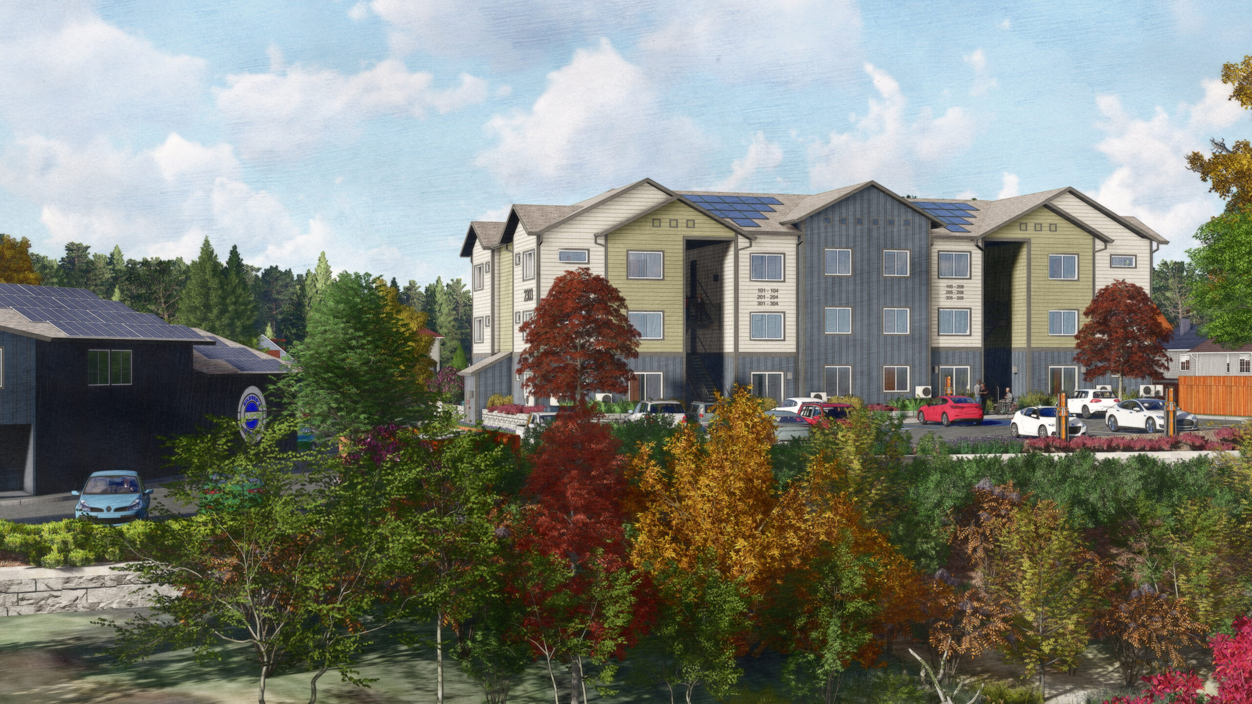 Excelsior NW Blvd – Invite Rendering Rendering of Apartments